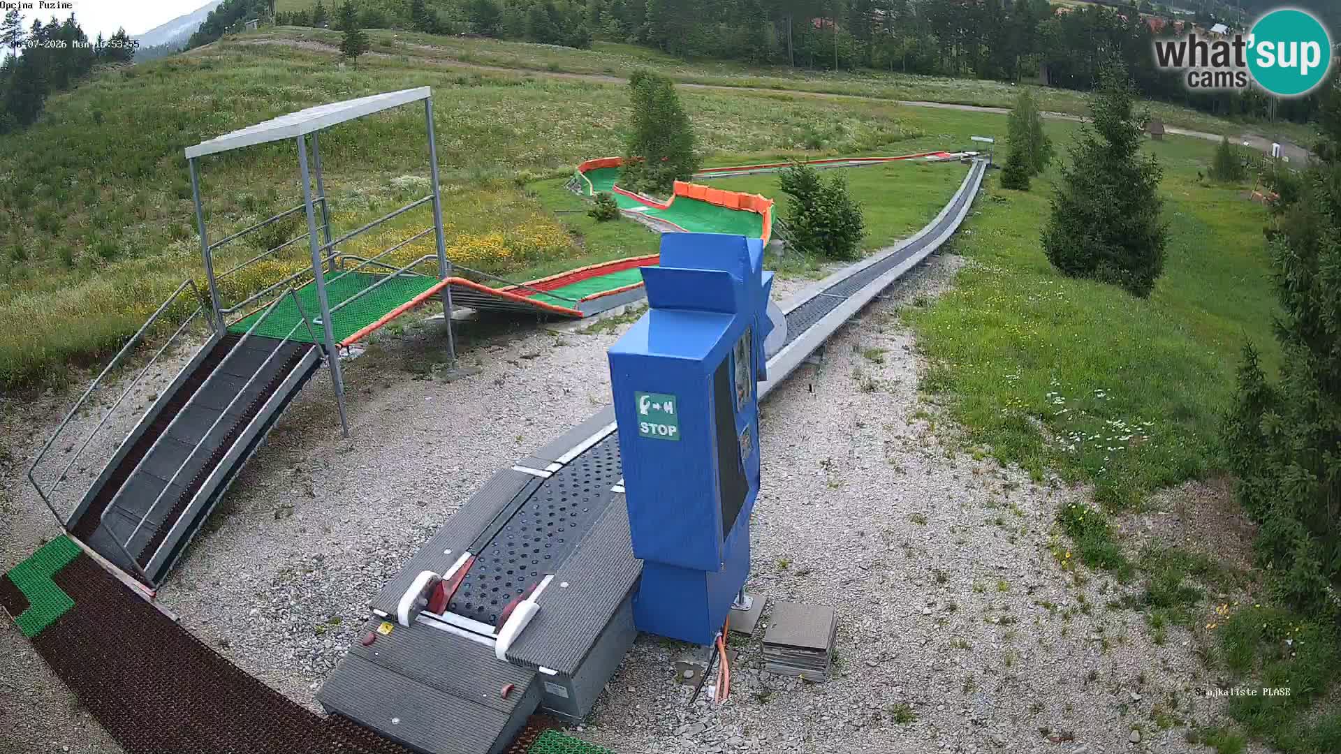 Webcam en direct Piste de luge de Fužine – Croatie