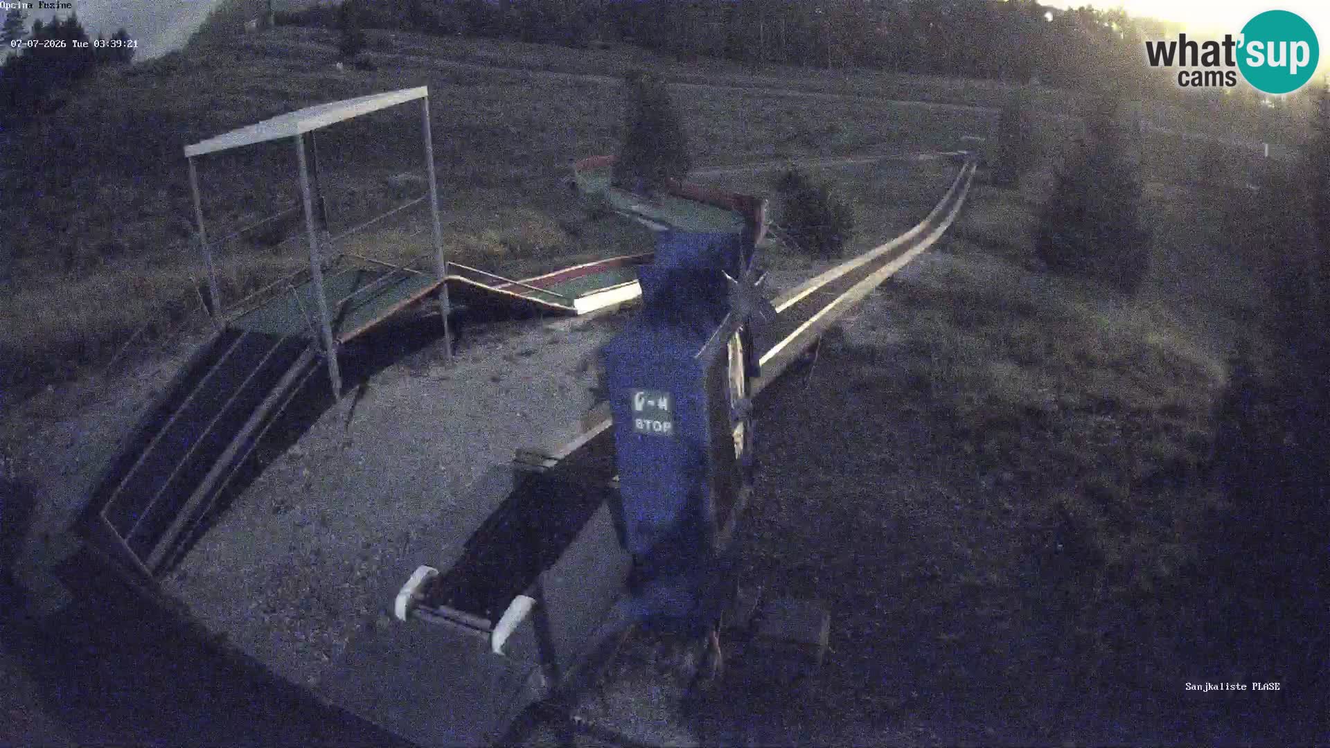 Webcam en direct Piste de luge de Fužine – Croatie