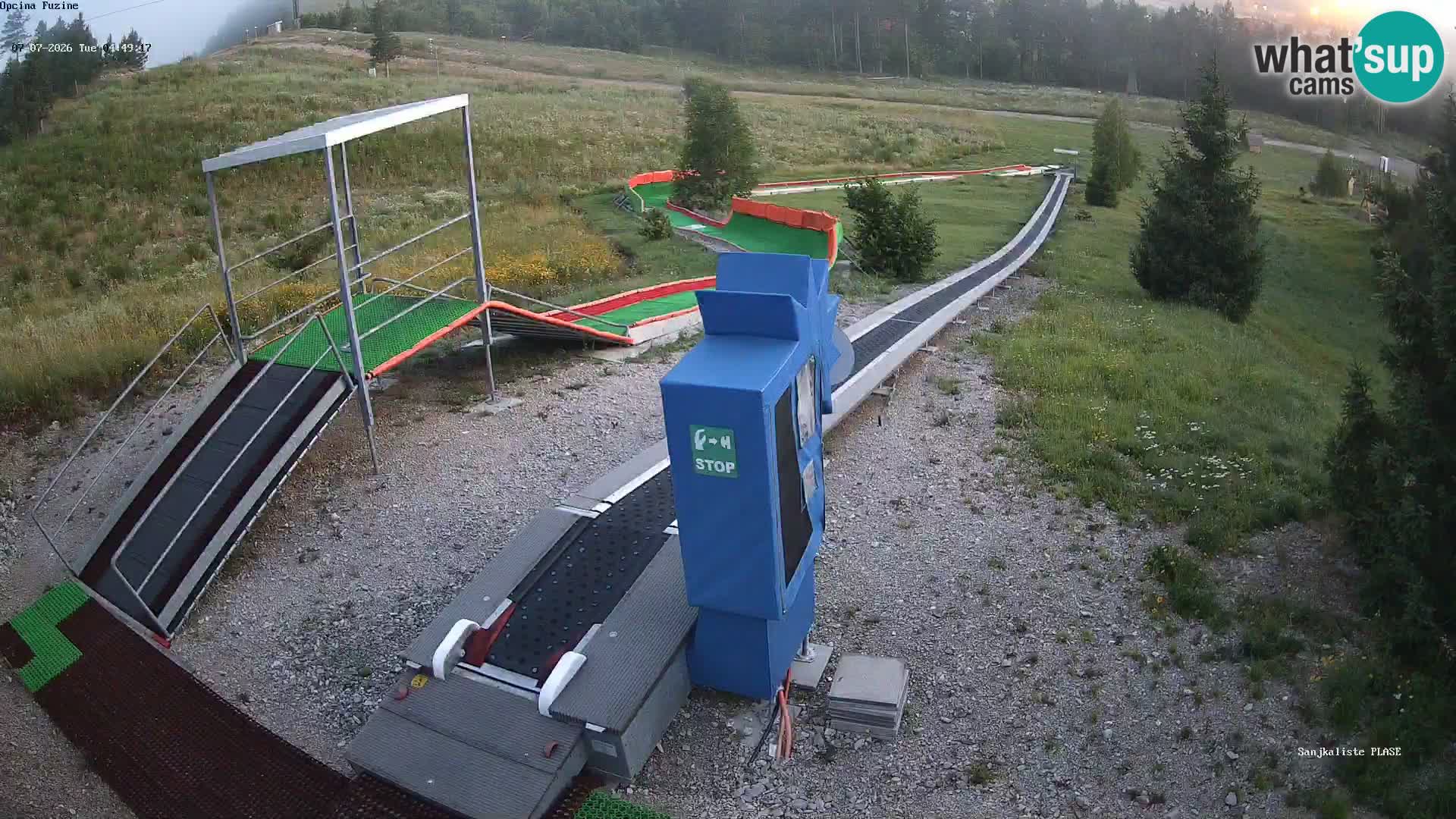 Webcam en direct Piste de luge de Fužine – Croatie