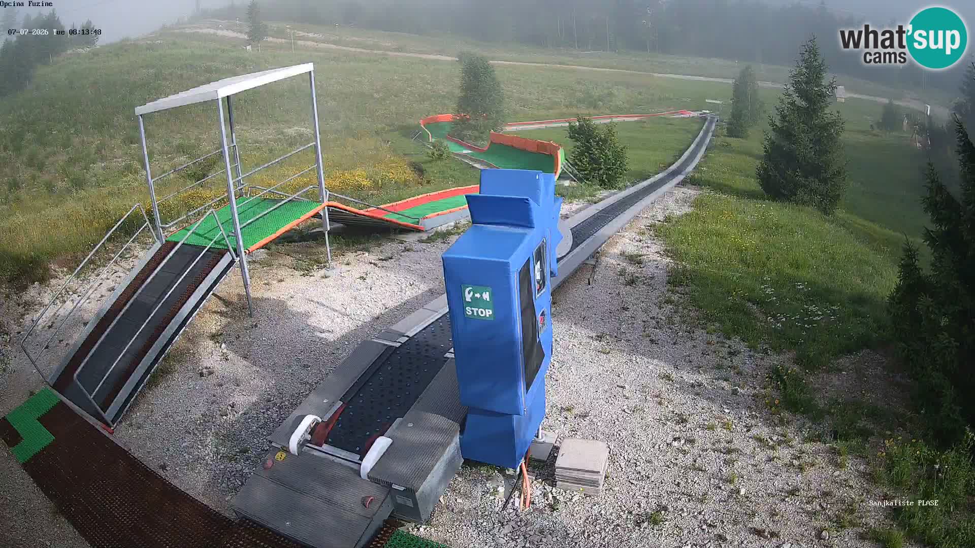 Spletna kamera v živo Sankališče Fužine – Hrvaška