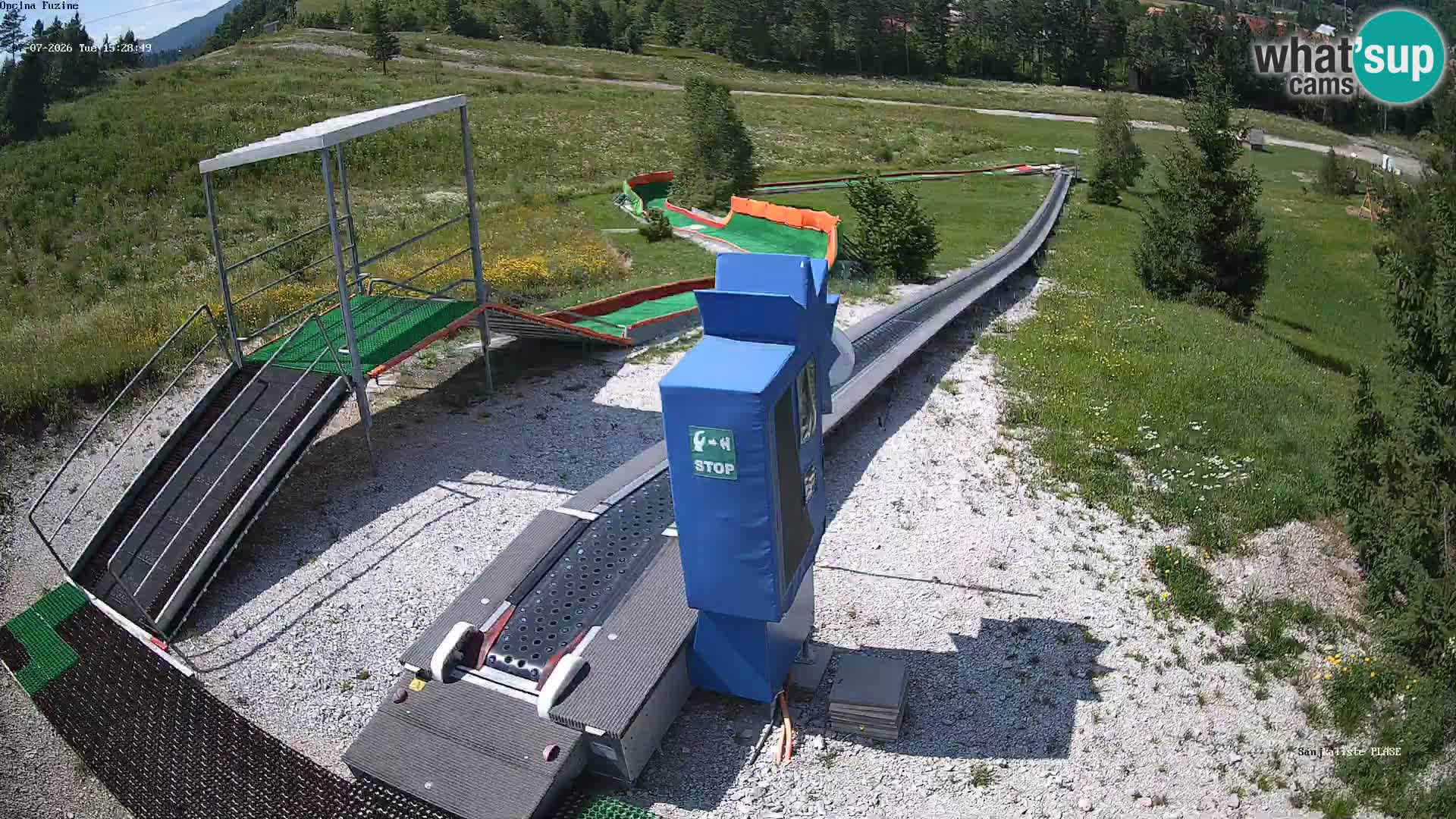 Live webcam Fužine toboggan run – Croatia