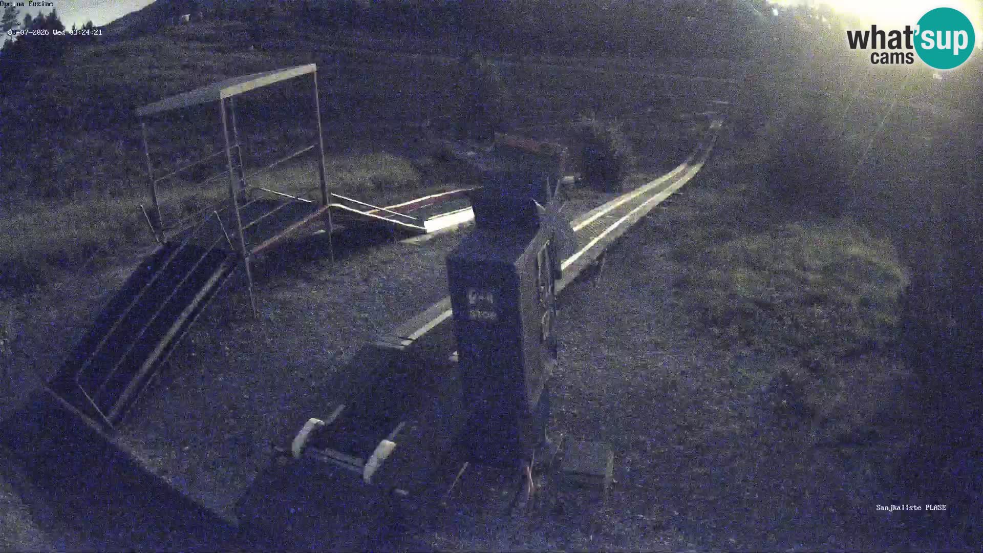 Live webcam Pista da slittino Fužine – Croazia