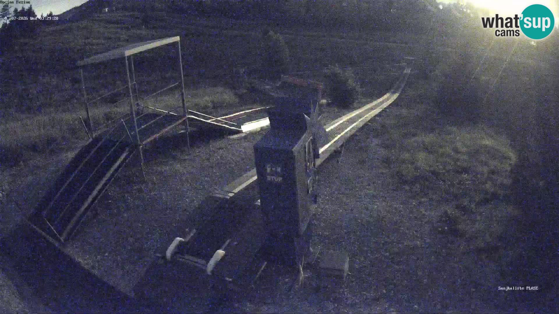 Live webcam Pista da slittino Fužine – Croazia