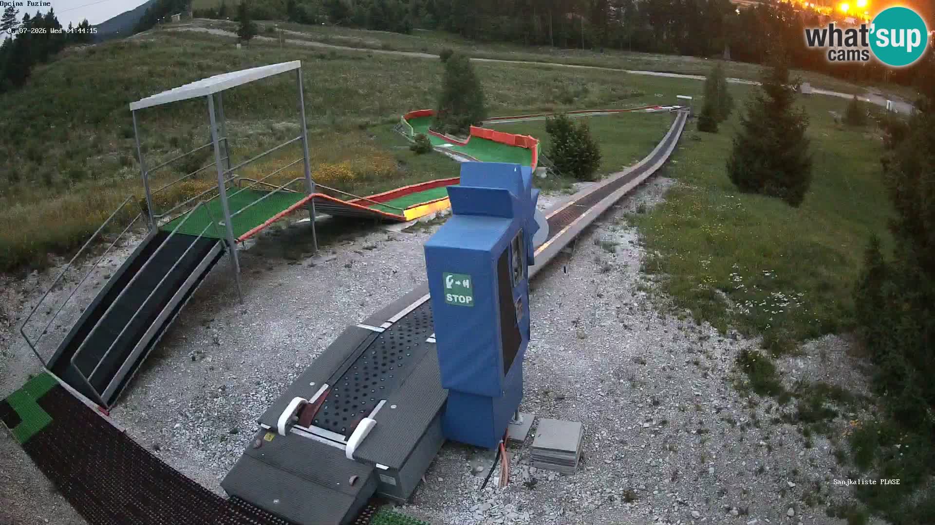 Webcam en direct Piste de luge de Fužine – Croatie