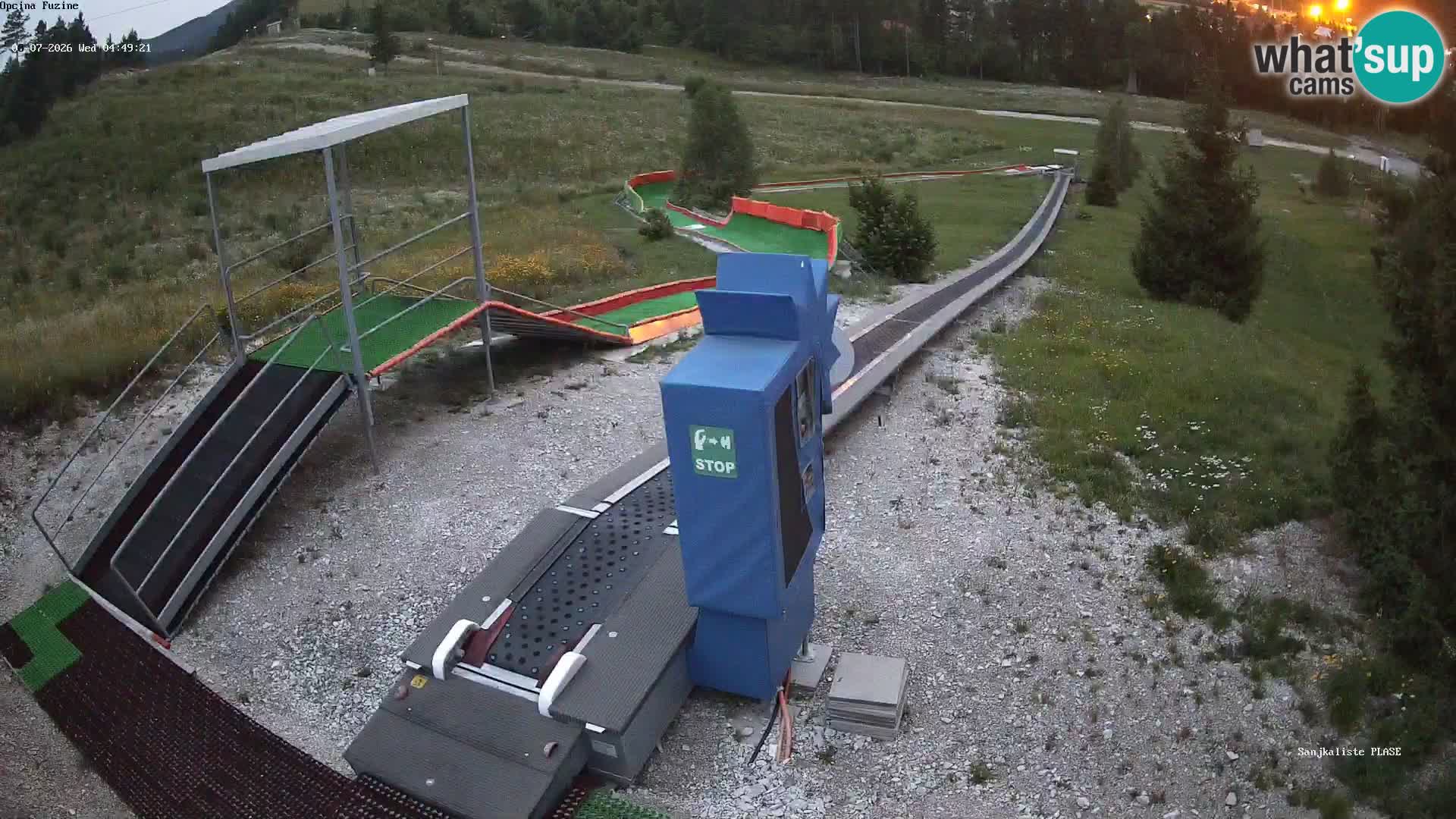 Spletna kamera v živo Sankališče Fužine – Hrvaška
