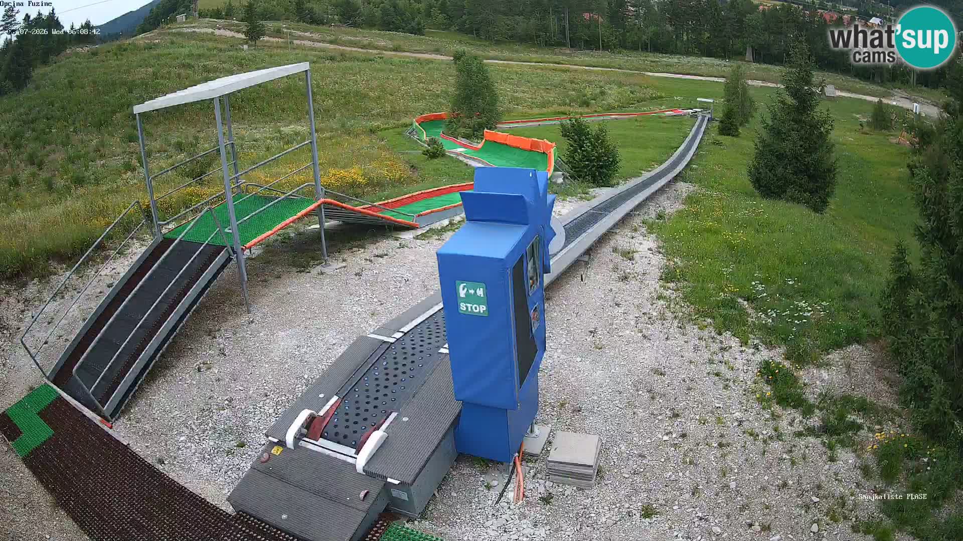 Webcam en vivo Pista de trineo Fužine – Croacia