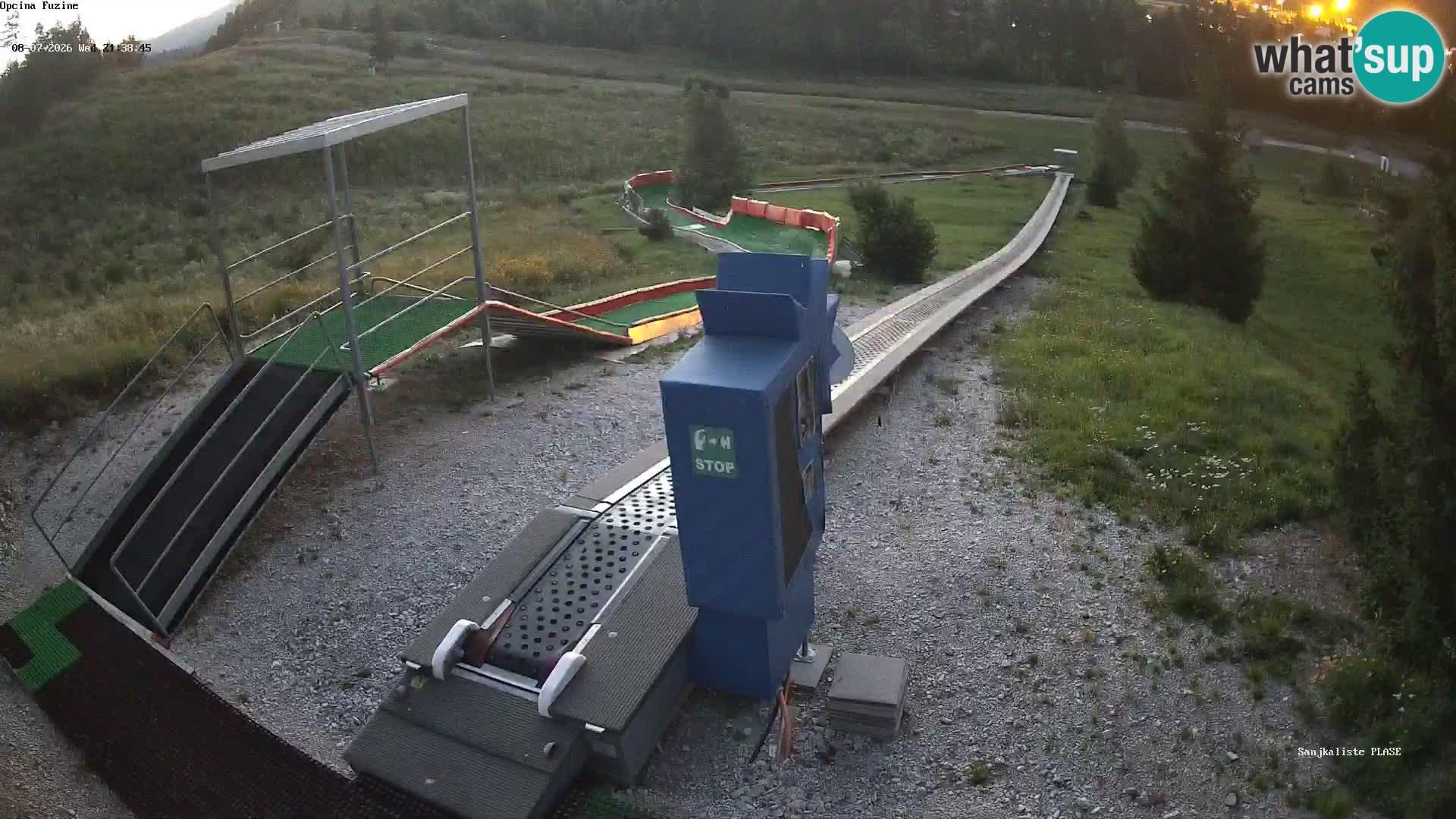 Webcam en direct Piste de luge de Fužine – Croatie