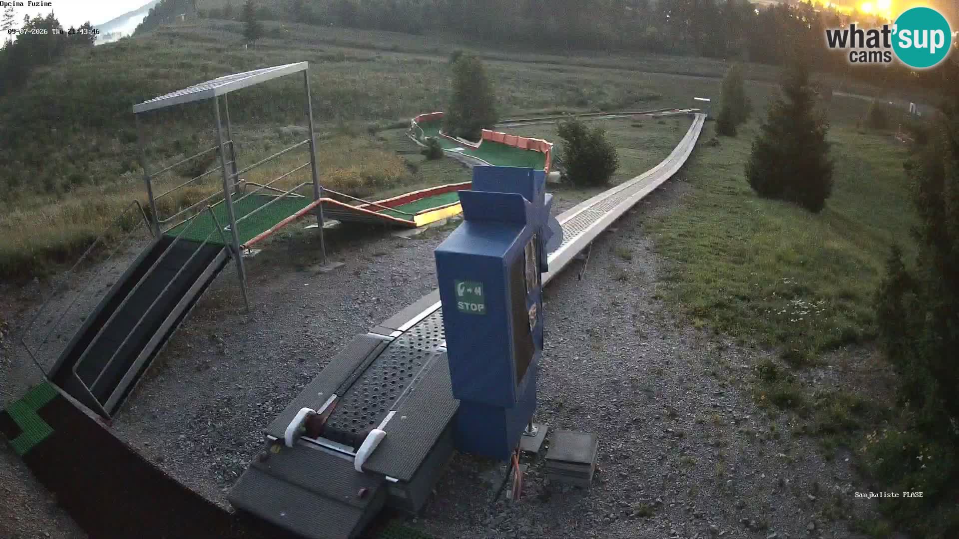 Live webcam Fužine toboggan run – Croatia