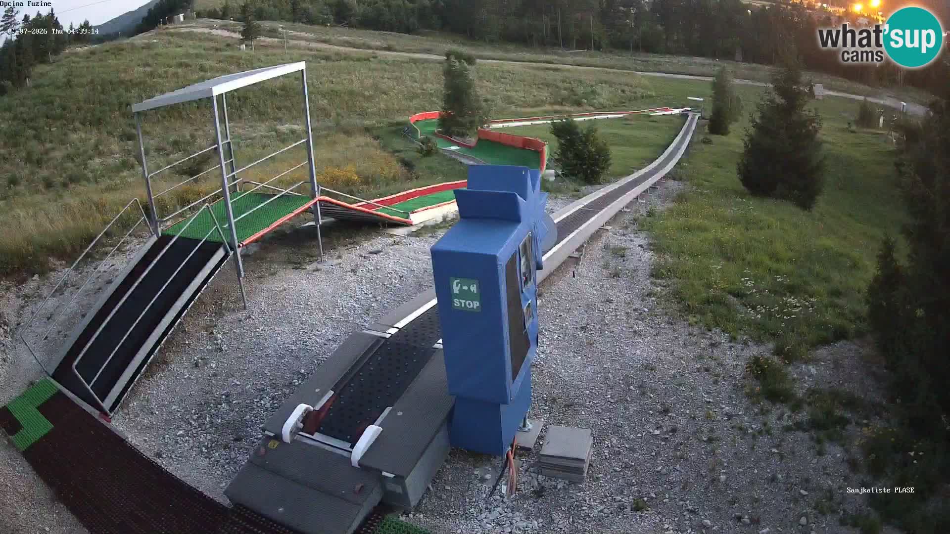 Live webcam Pista da slittino Fužine – Croazia