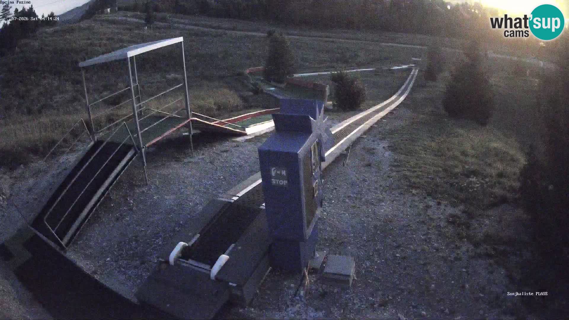 Webcam en direct Piste de luge de Fužine – Croatie