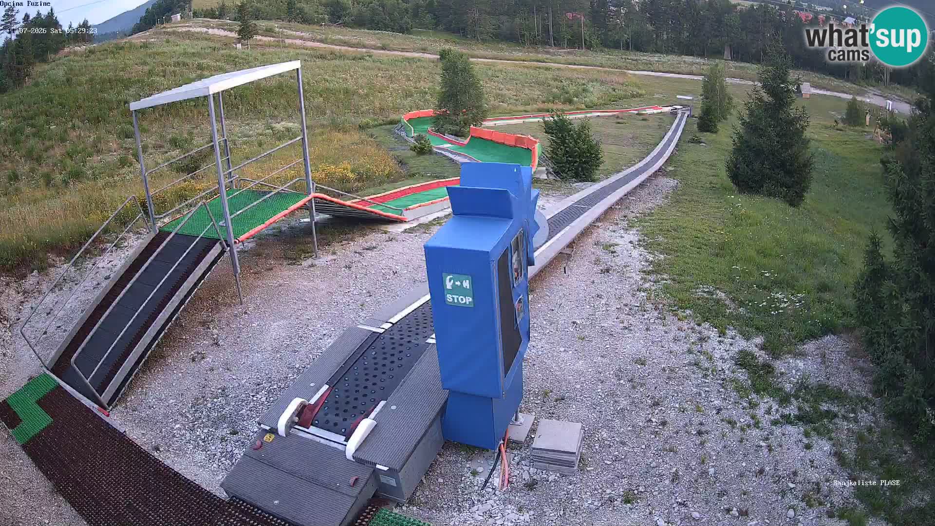 Webcam en vivo Pista de trineo Fužine – Croacia