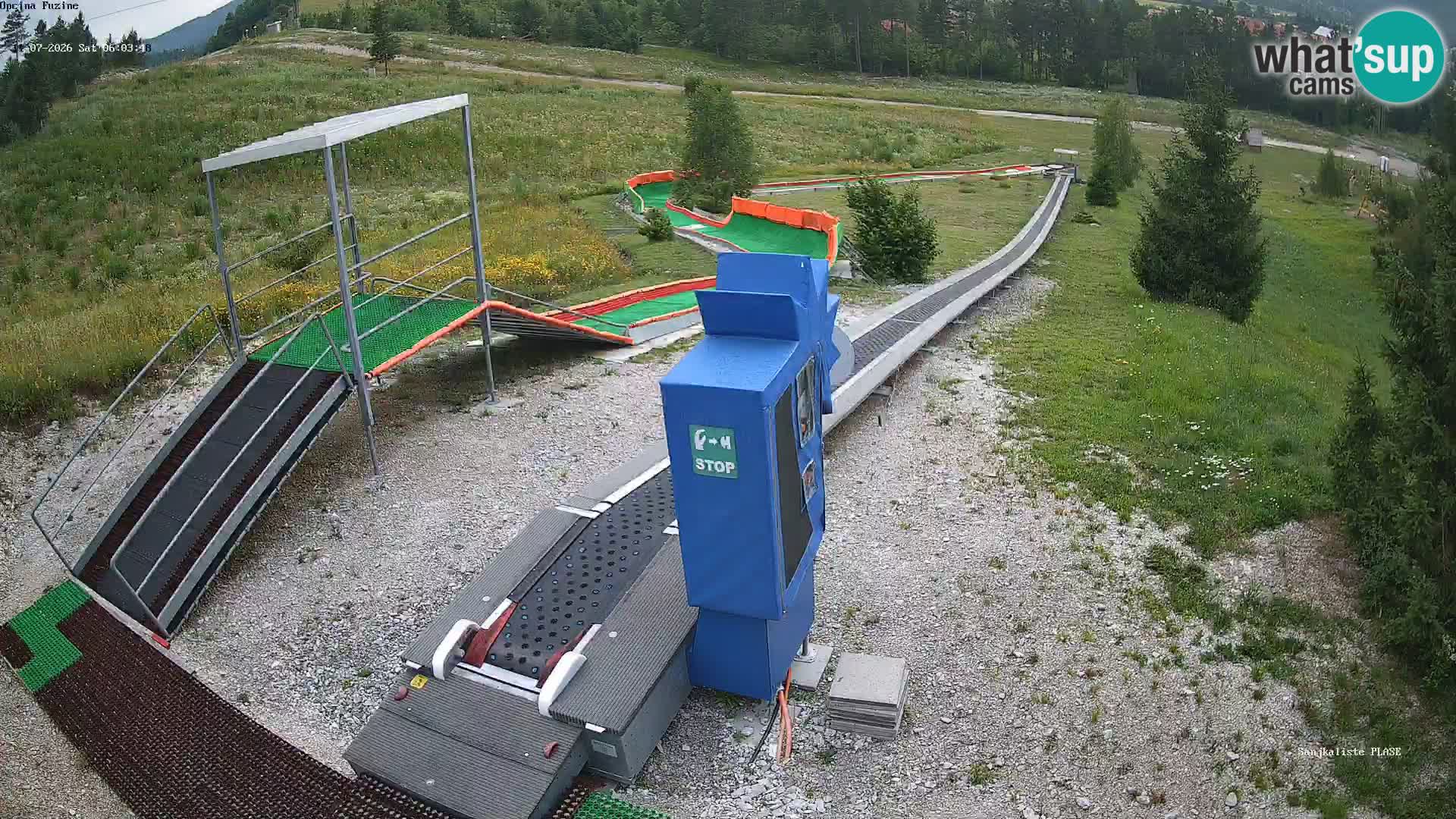 Live webcam Fužine toboggan run – Croatia