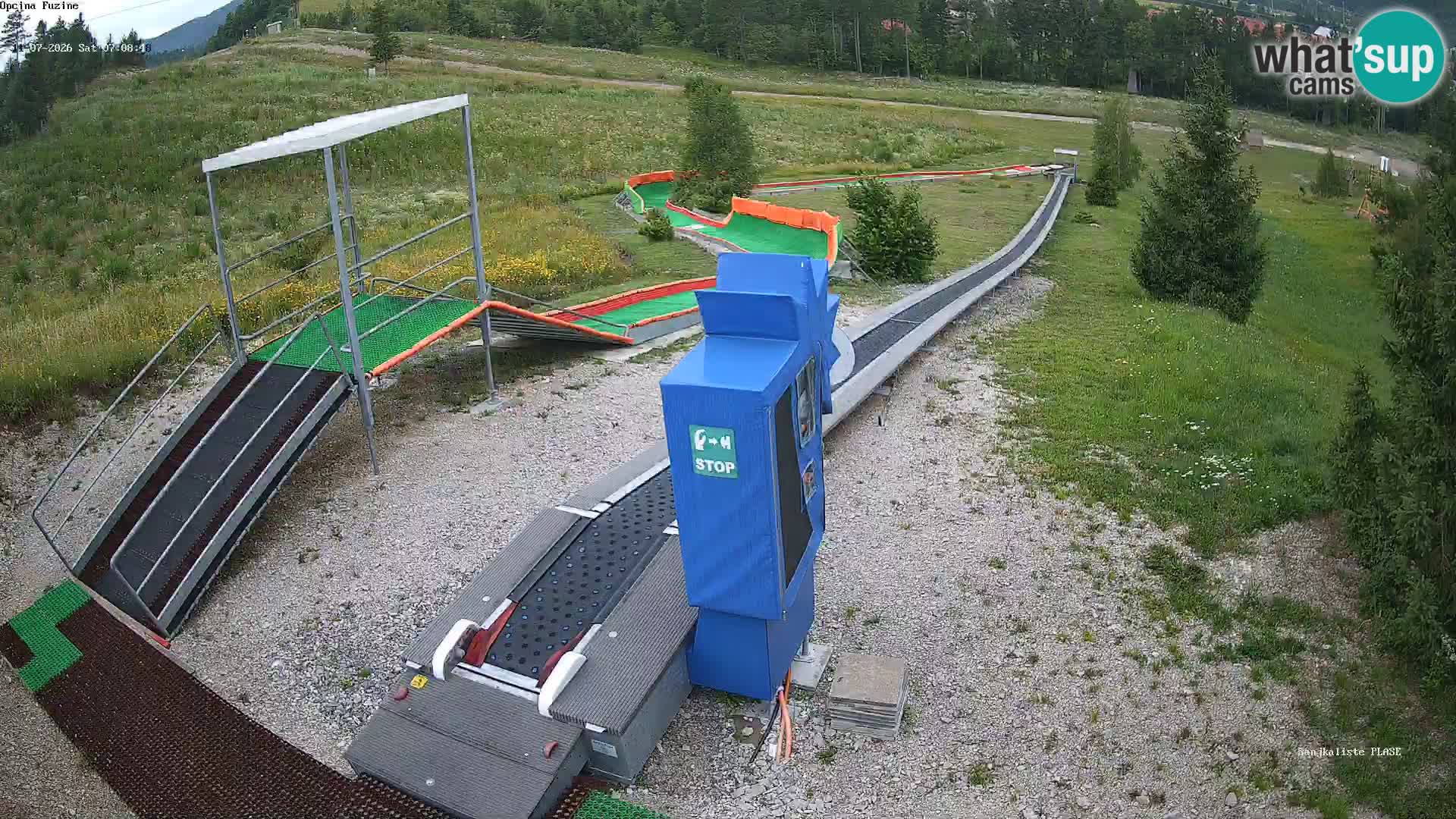 Live webcam Fužine toboggan run – Croatia