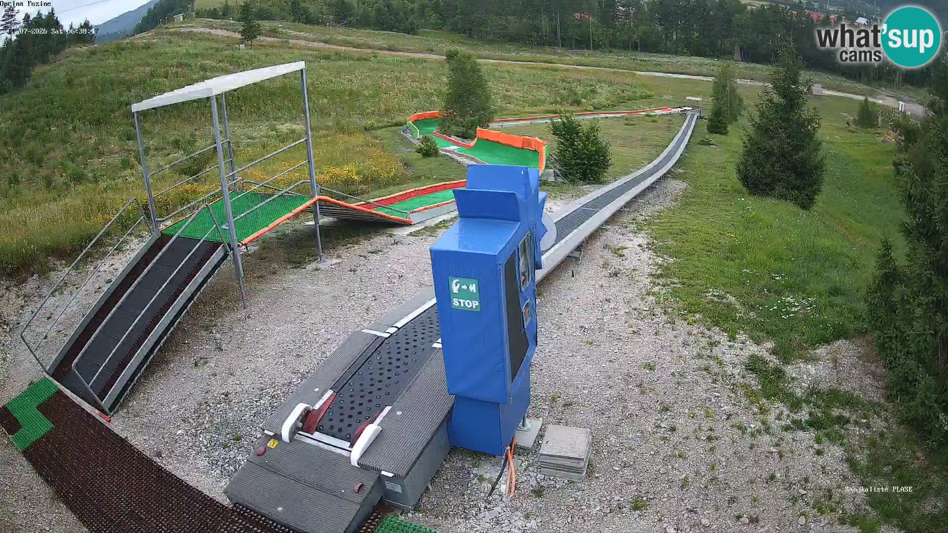 Webcam en vivo Pista de trineo Fužine – Croacia