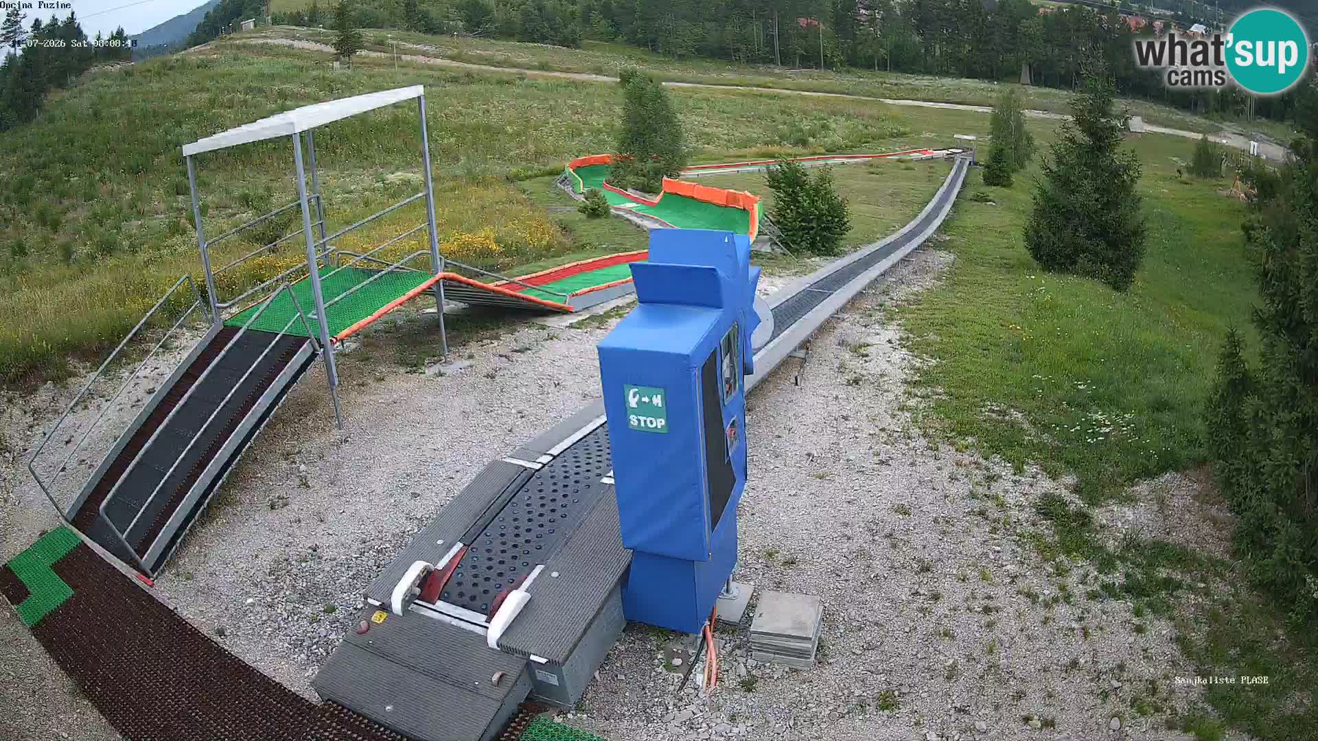 Live webcam Pista da slittino Fužine – Croazia