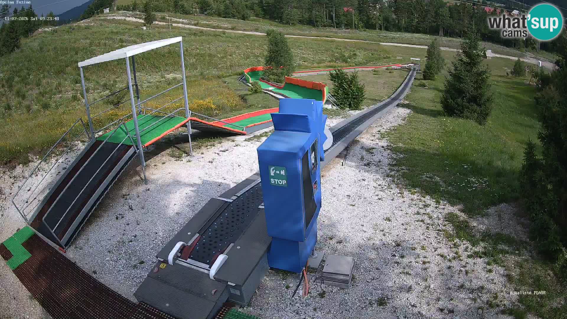 Webcam en vivo Pista de trineo Fužine – Croacia