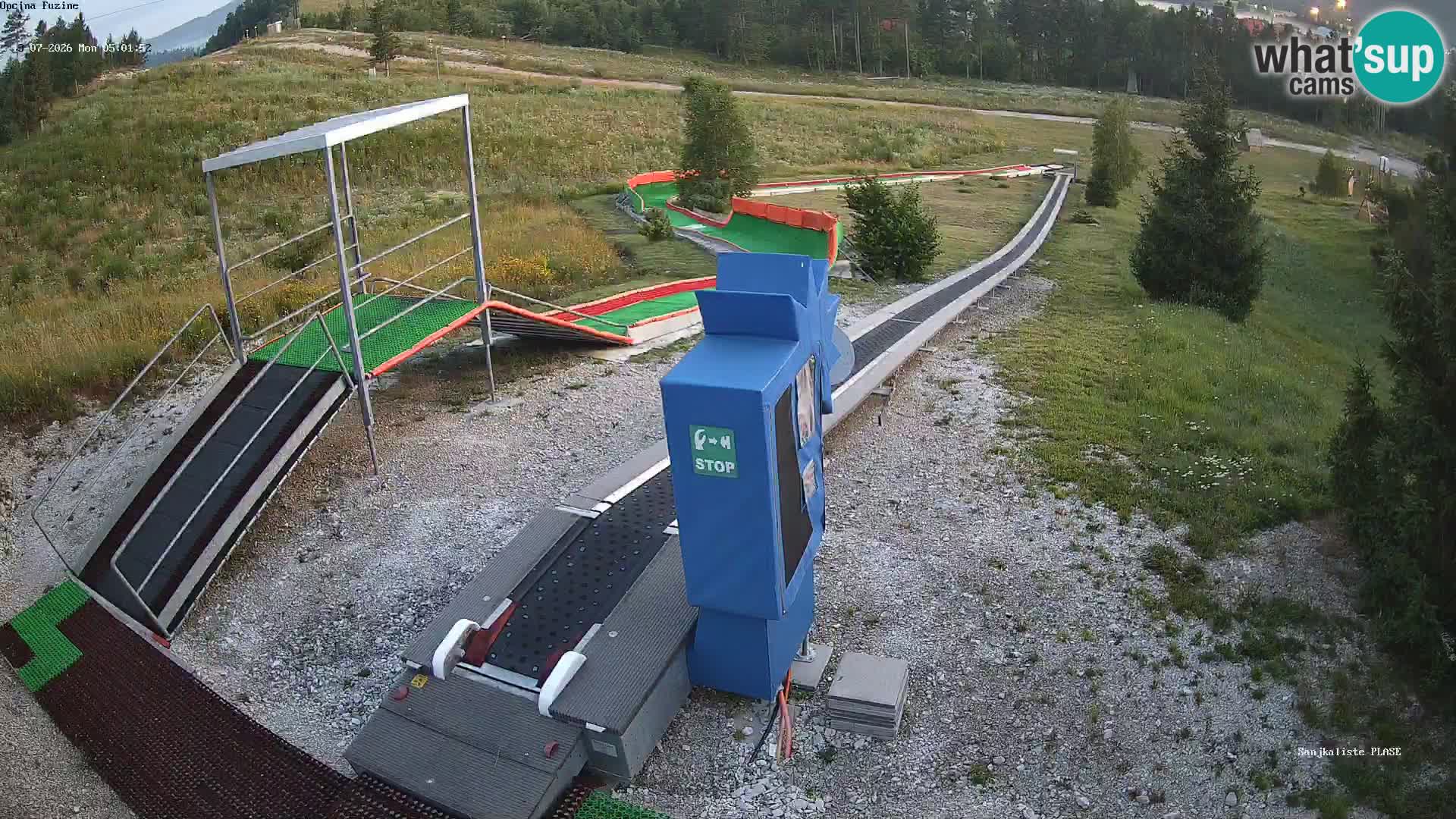 Live webcam Fužine toboggan run – Croatia