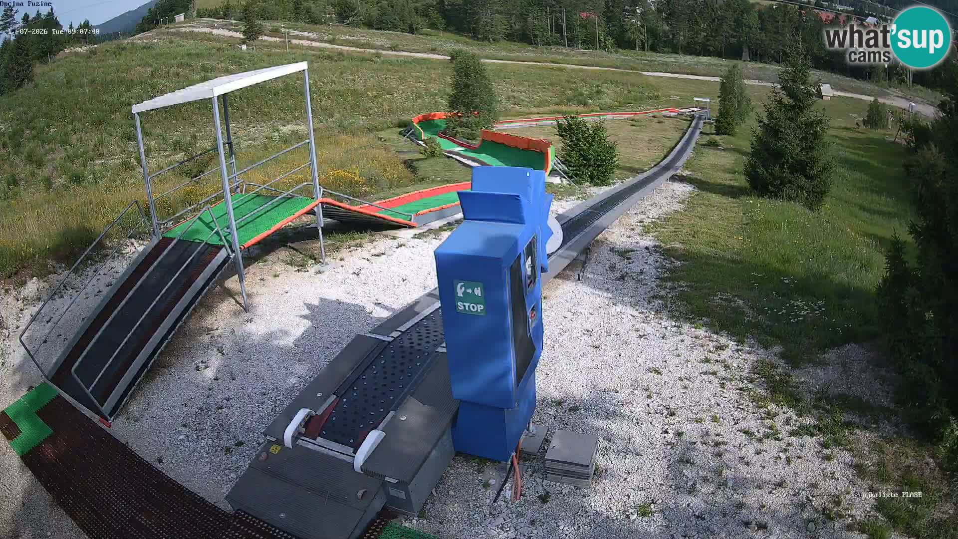 Webcam en vivo Pista de trineo Fužine – Croacia