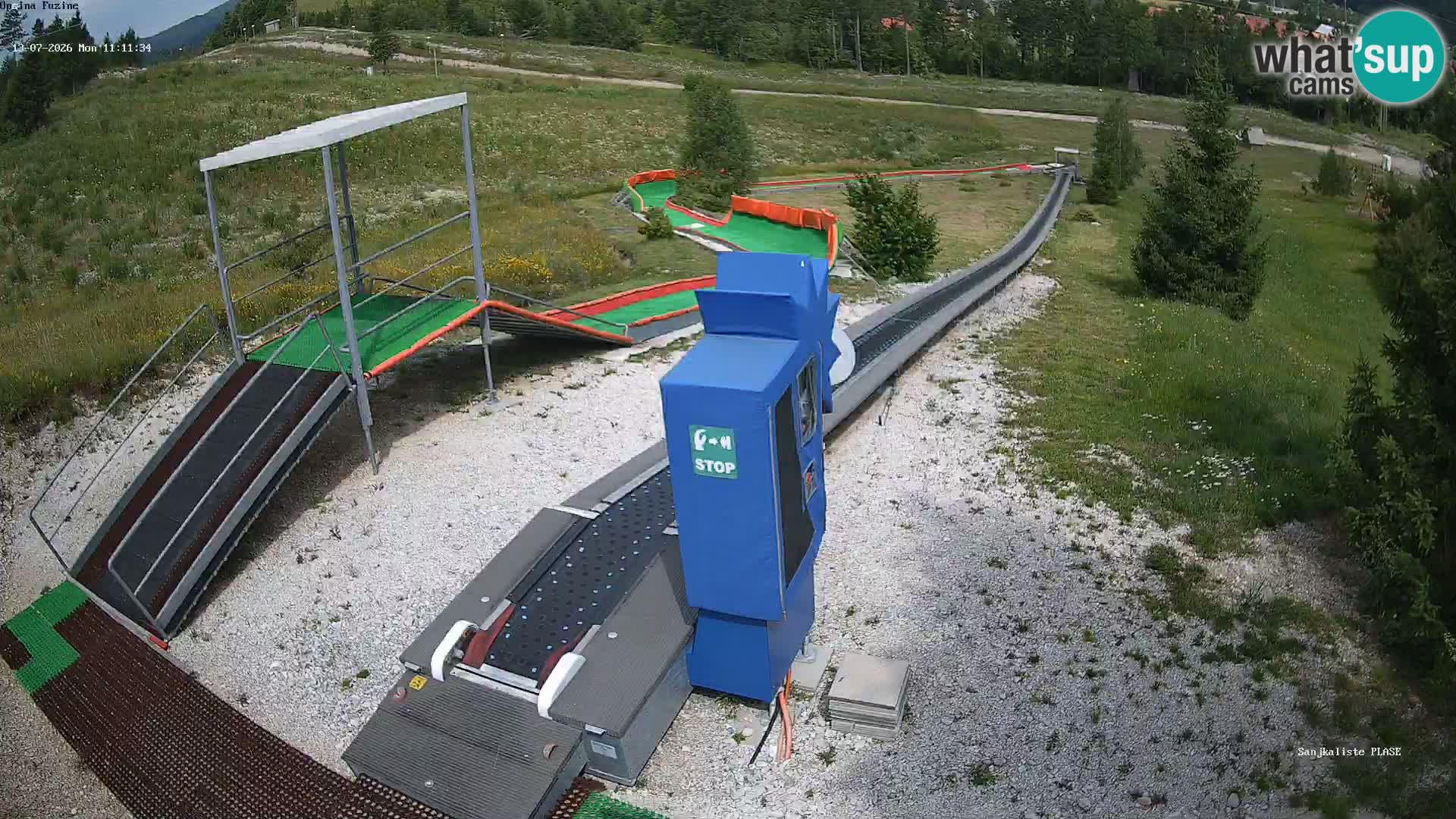Webcam en vivo Pista de trineo Fužine – Croacia