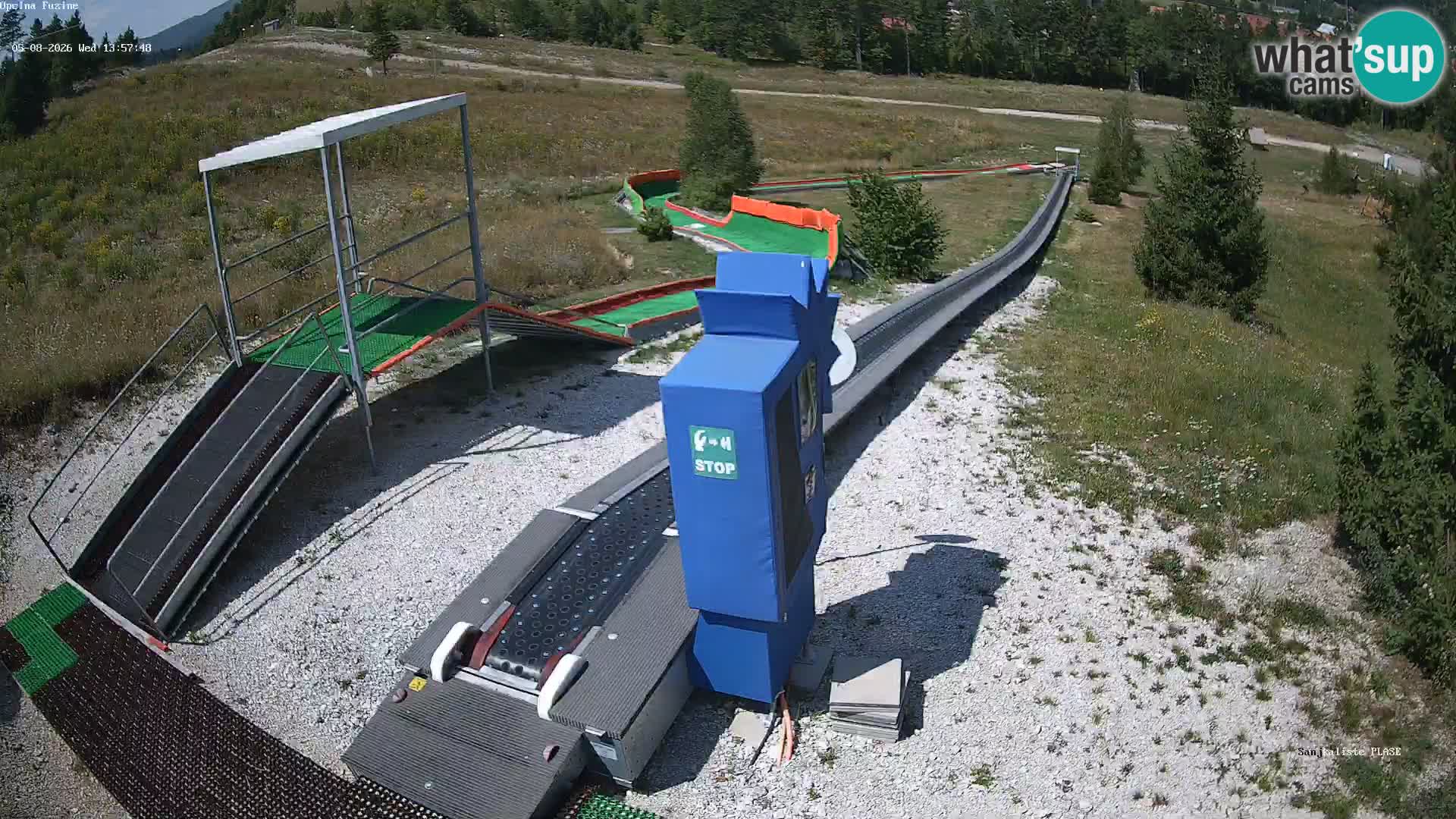 Live webcam Pista da slittino Fužine – Croazia
