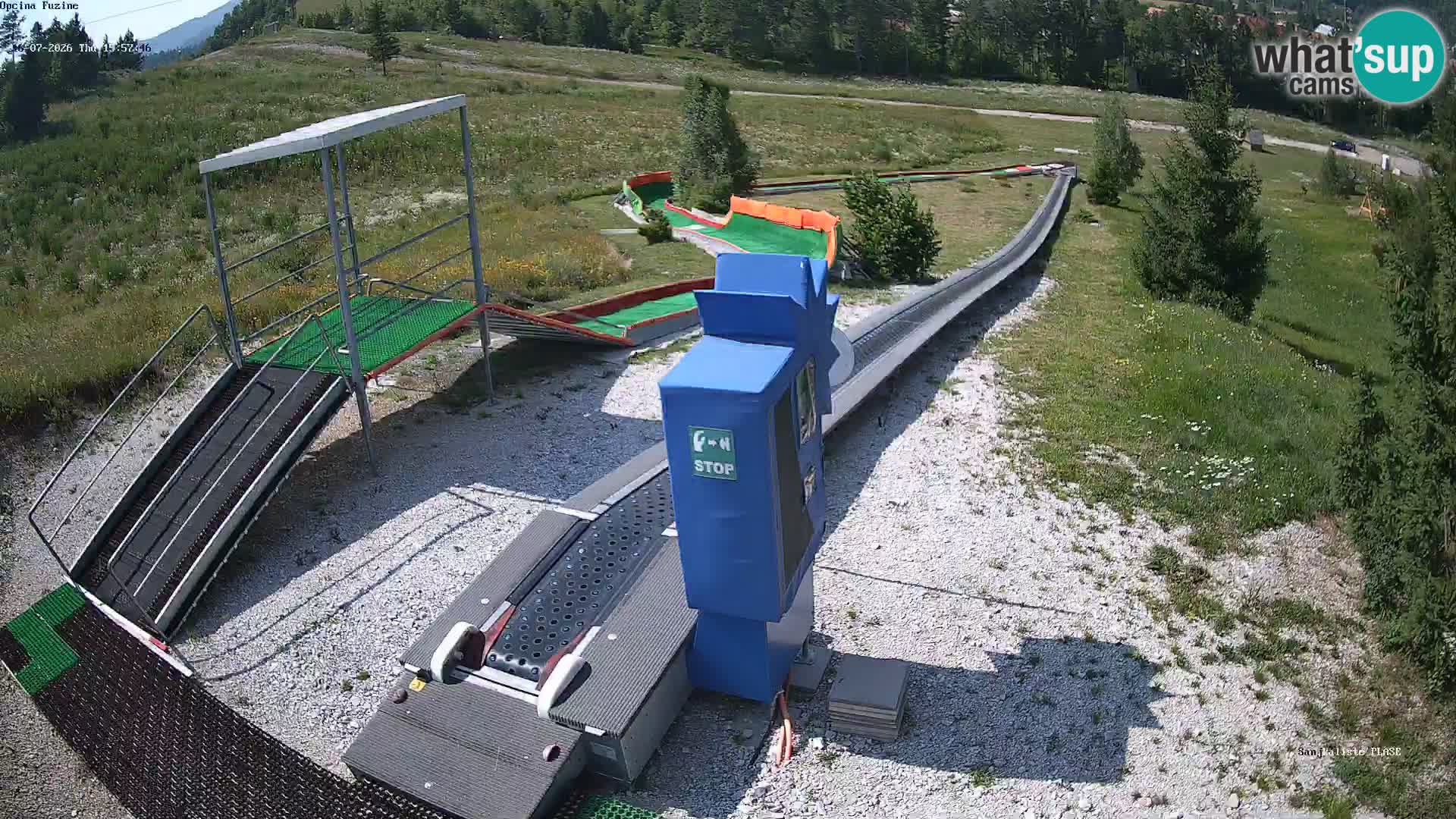 Webcam en direct Piste de luge de Fužine – Croatie