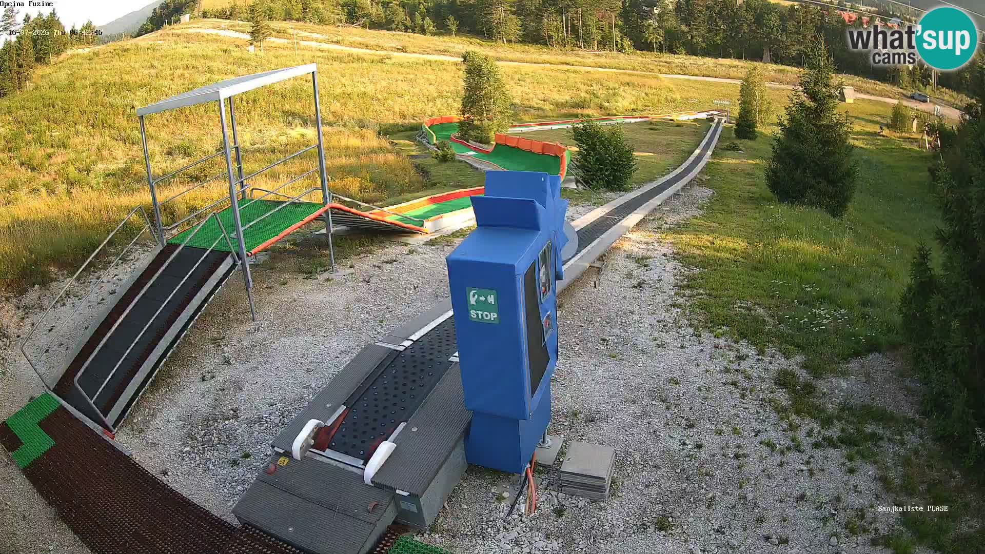 Live webcam Fužine toboggan run – Croatia