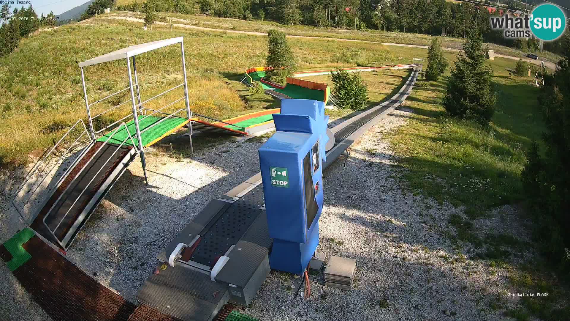 Live webcam Fužine toboggan run – Croatia