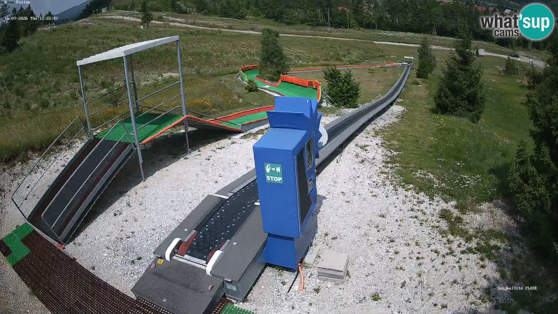 Webcam en direct Piste de luge de Fužine – Croatie