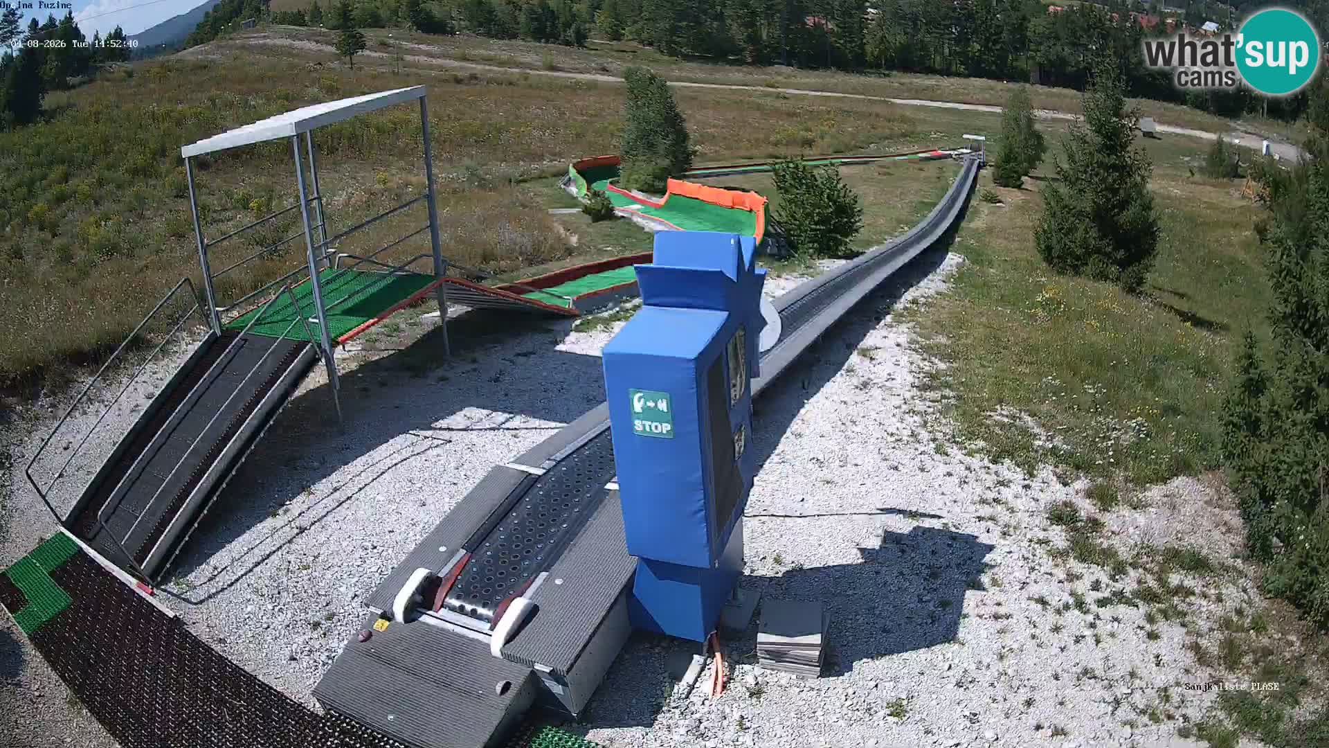 Live webcam Fužine toboggan run – Croatia