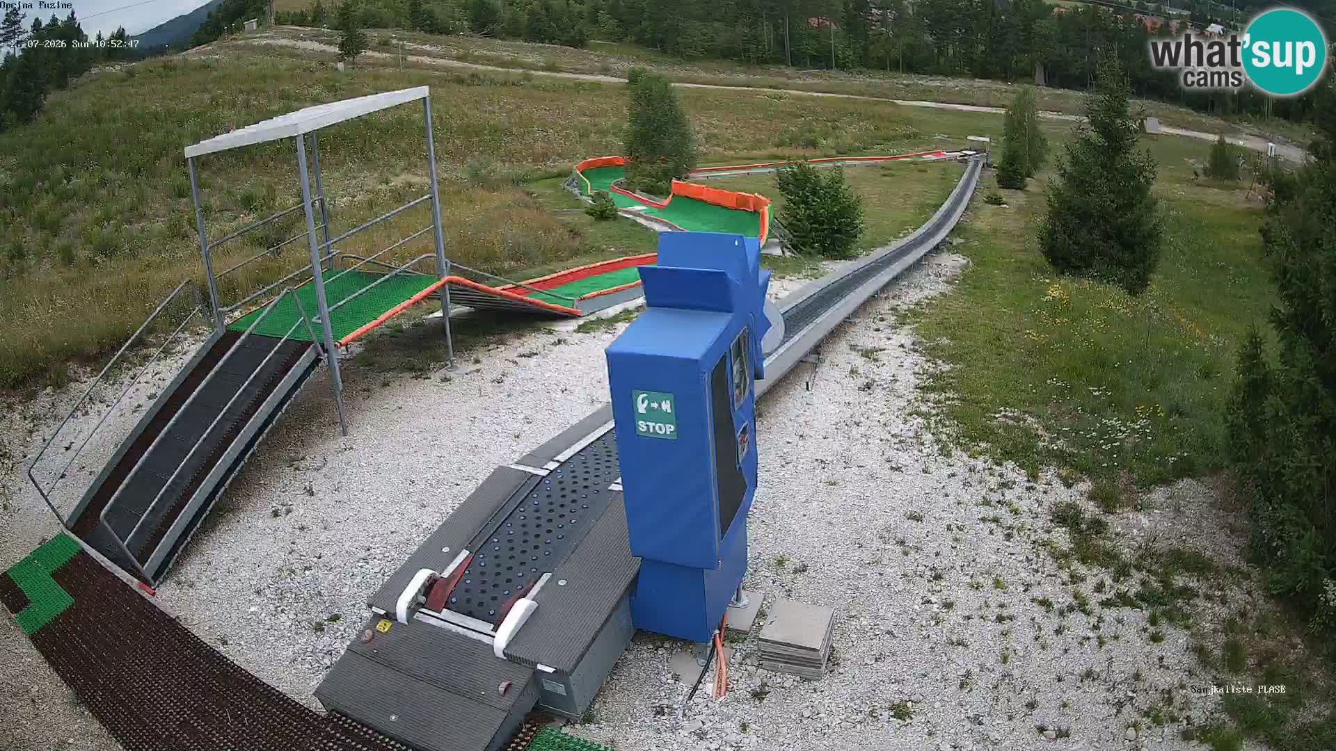 Live webcam Fužine toboggan run – Croatia