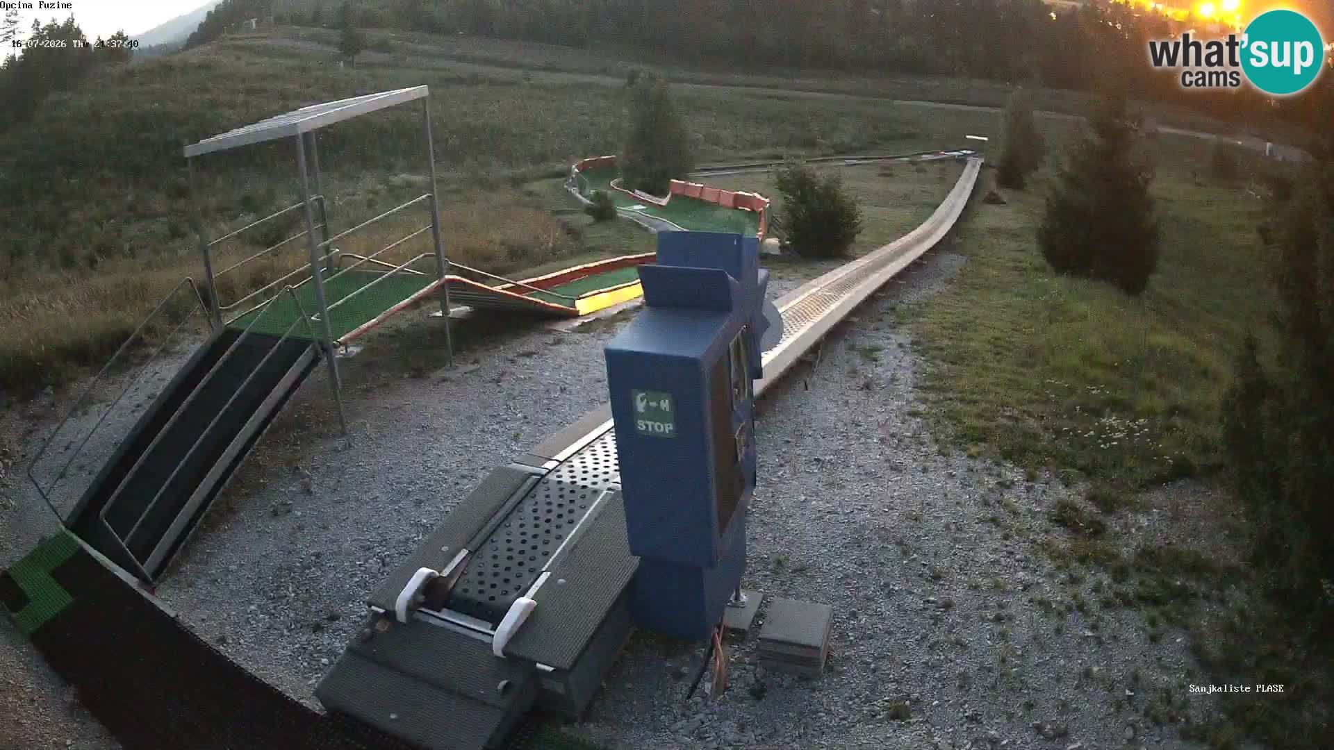Live webcam Fužine toboggan run – Croatia