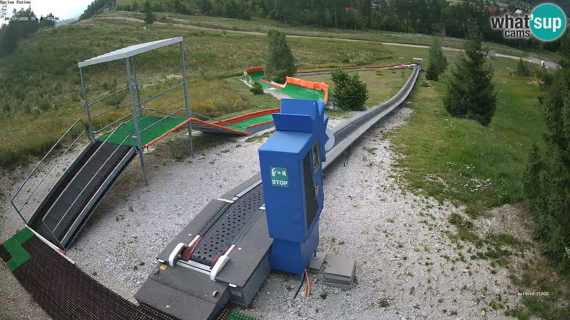 Live webcam Fužine toboggan run – Croatia