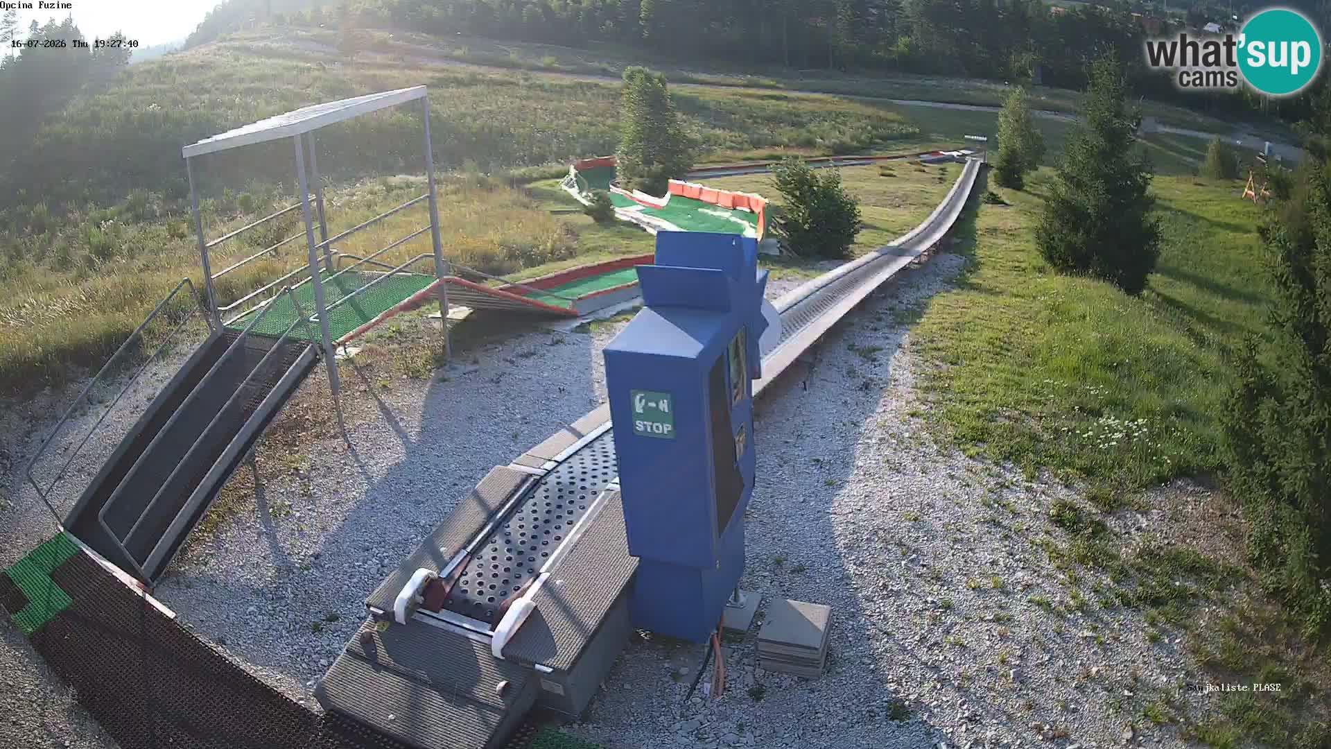 Live webcam Pista da slittino Fužine – Croazia