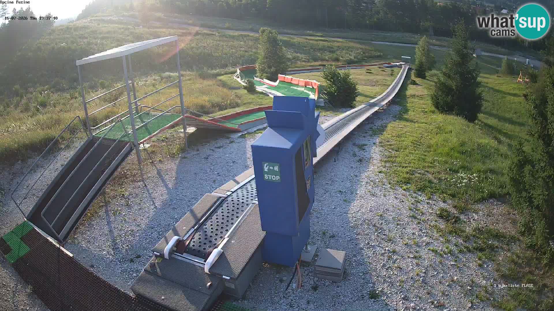 Live webcam Pista da slittino Fužine – Croazia