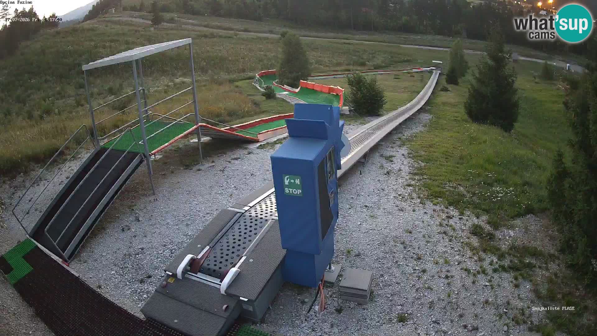 Live webcam Fužine toboggan run – Croatia