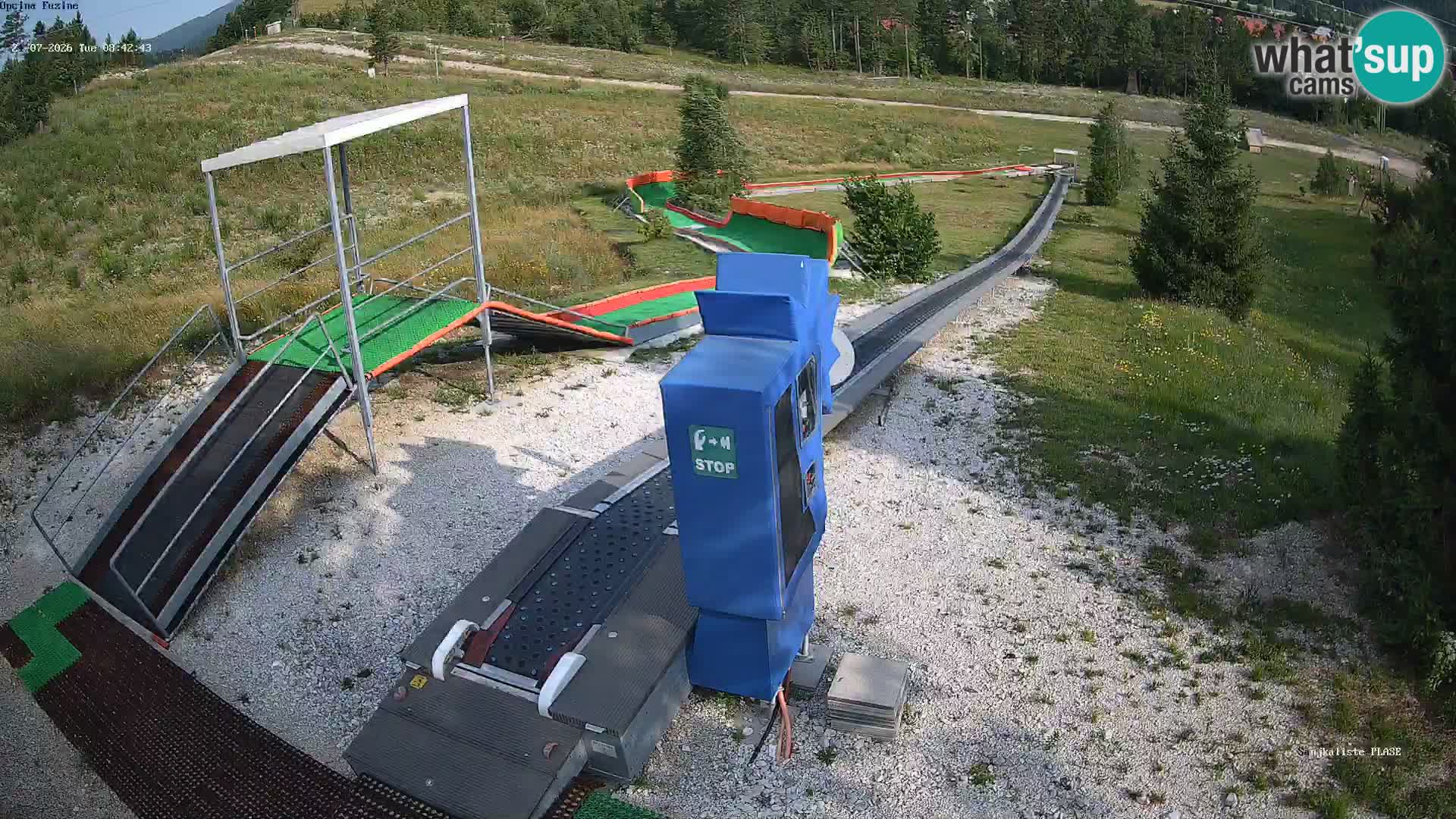 Live webcam Pista da slittino Fužine – Croazia