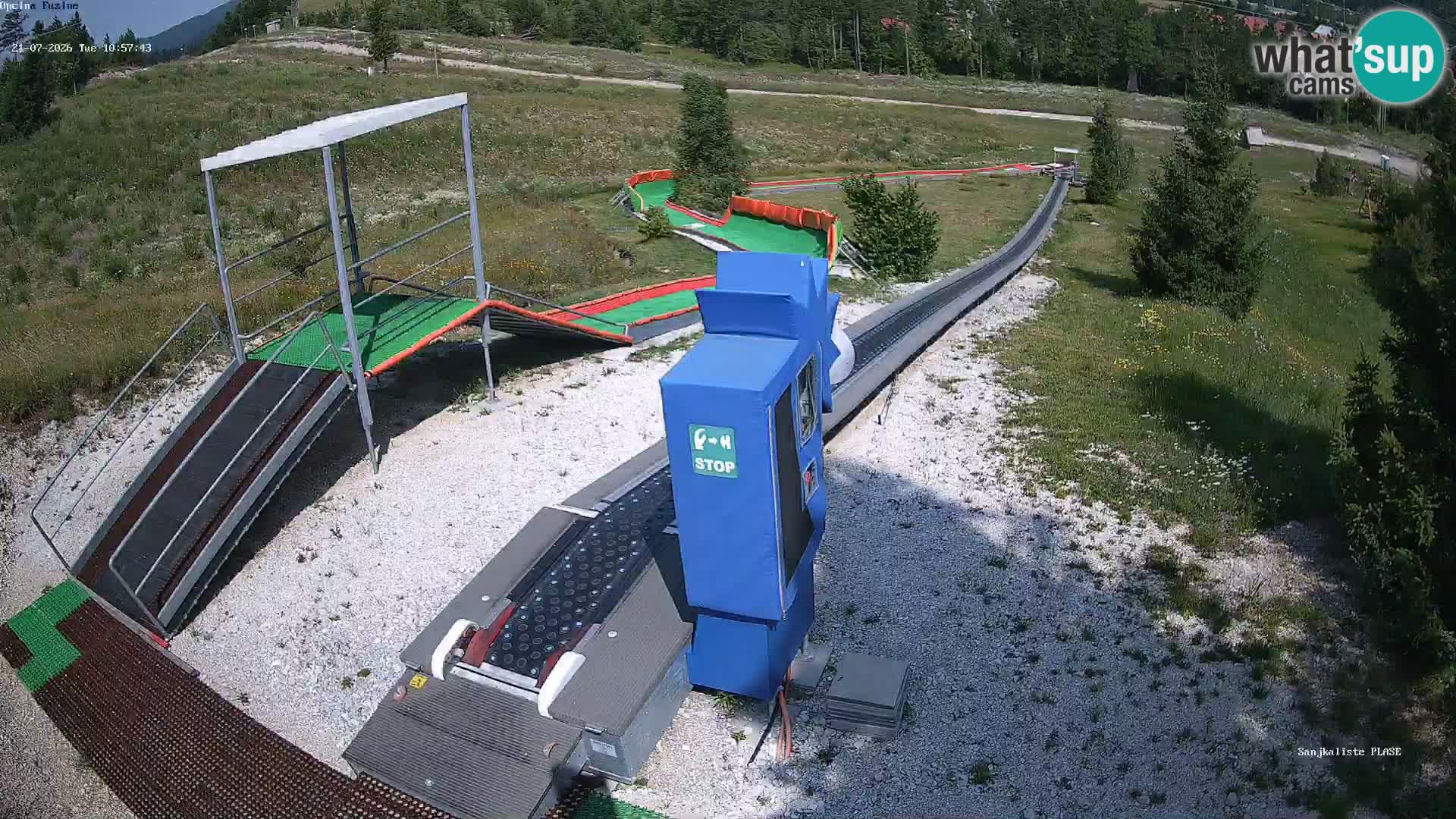 Live webcam Pista da slittino Fužine – Croazia
