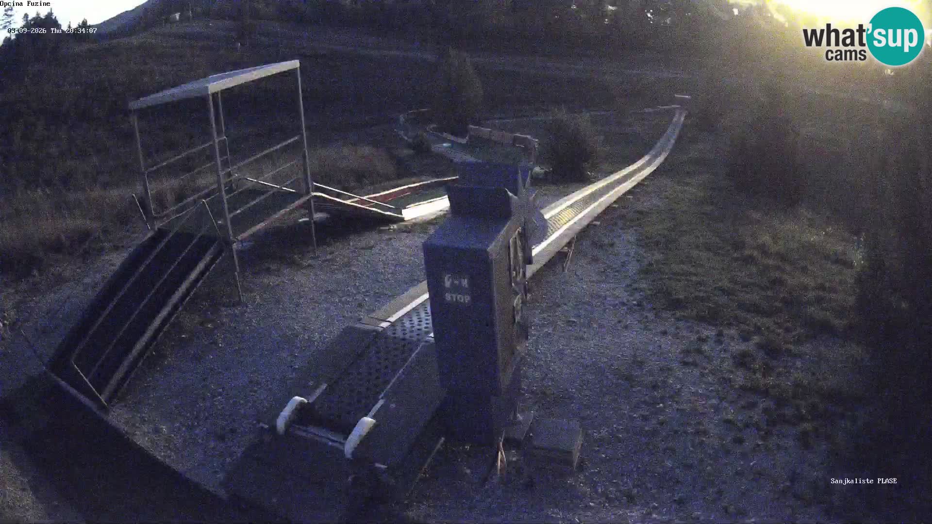 Live webcam Pista da slittino Fužine – Croazia