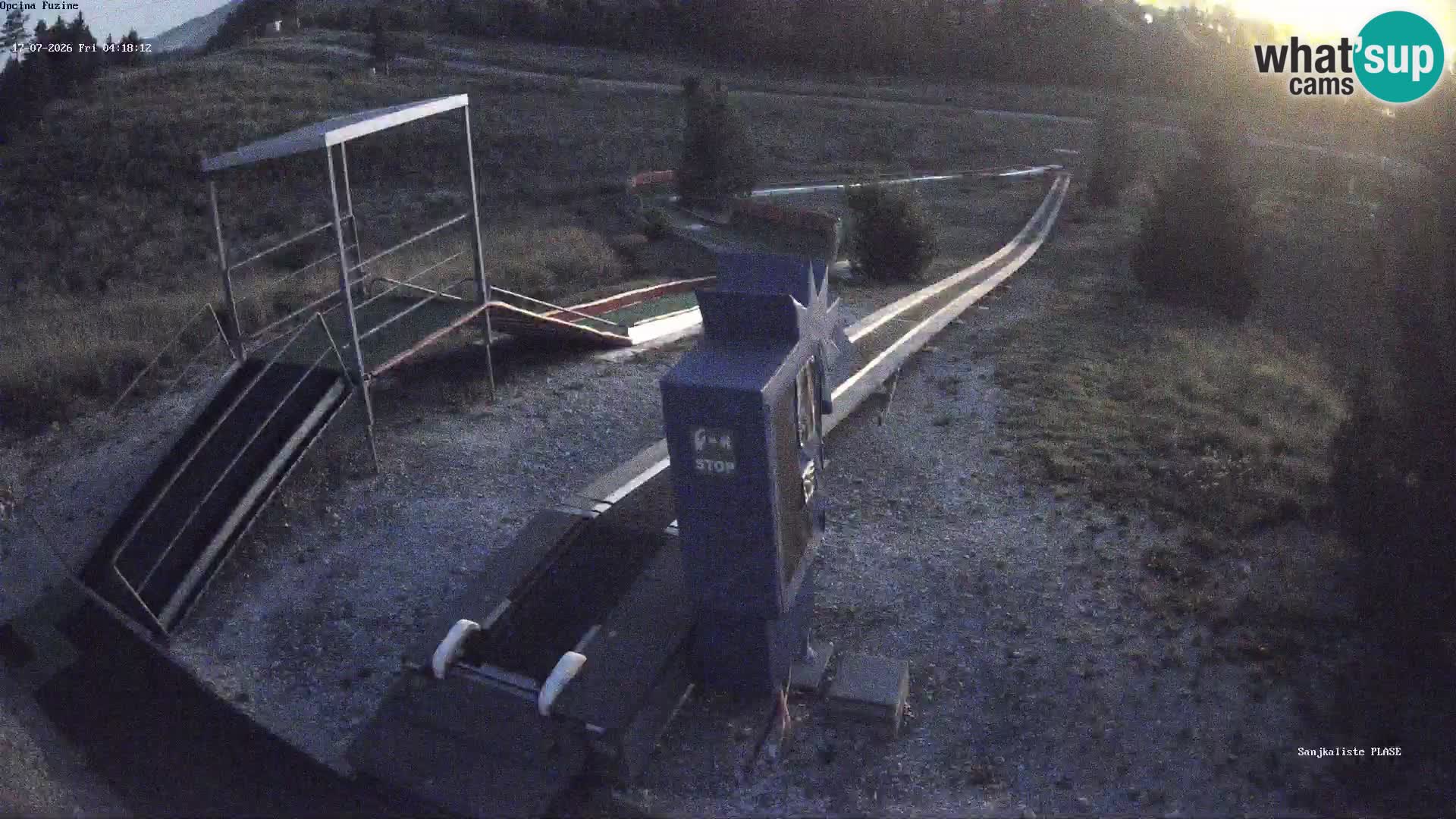 Live webcam Pista da slittino Fužine – Croazia
