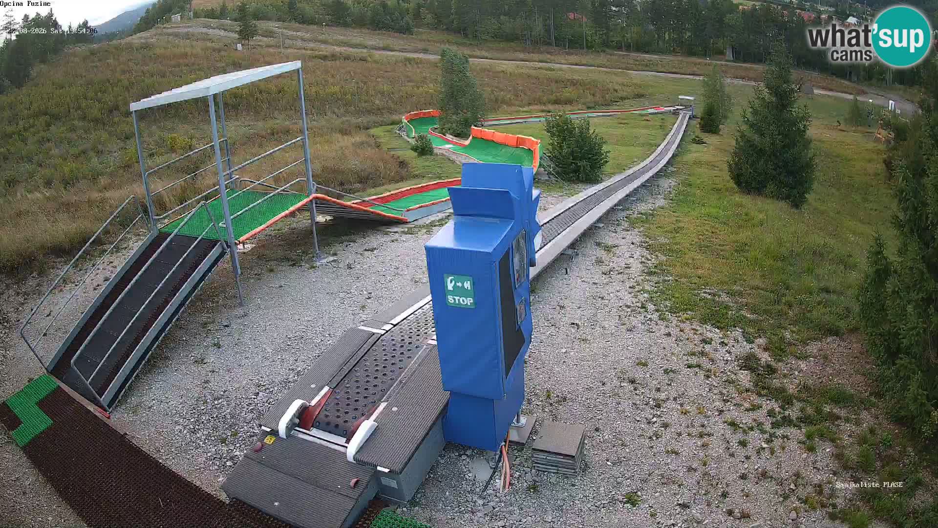Live webcam Pista da slittino Fužine – Croazia