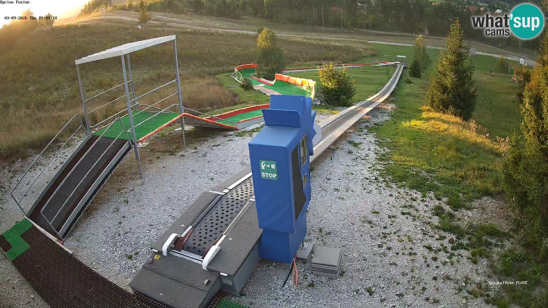 Live webcam Pista da slittino Fužine – Croazia