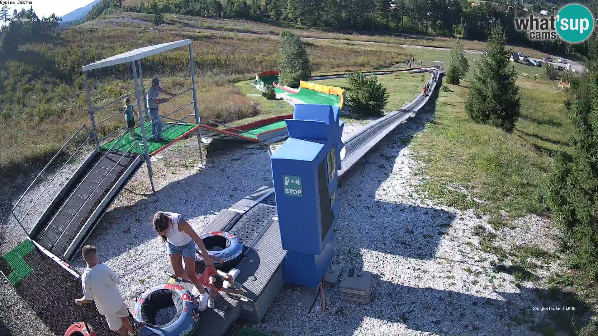 Live webcam Pista da slittino Fužine – Croazia