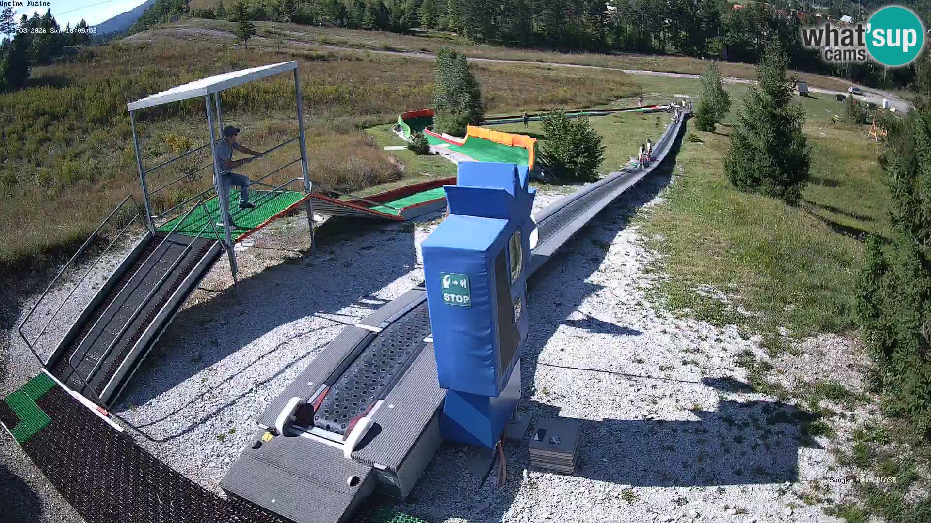Live webcam Pista da slittino Fužine – Croazia