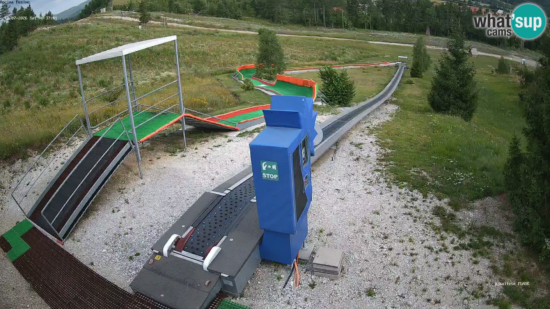 Webcam en vivo Pista de trineo Fužine – Croacia