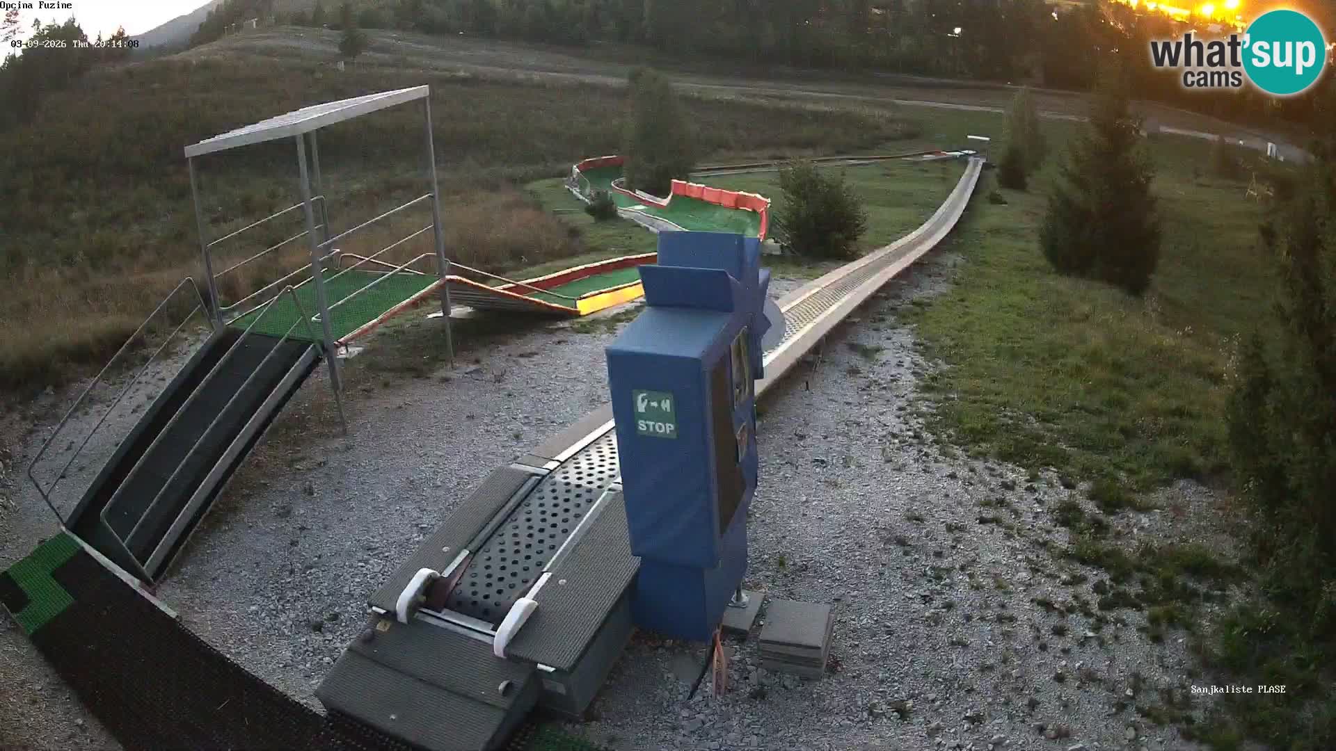 Webcam en direct Piste de luge de Fužine – Croatie