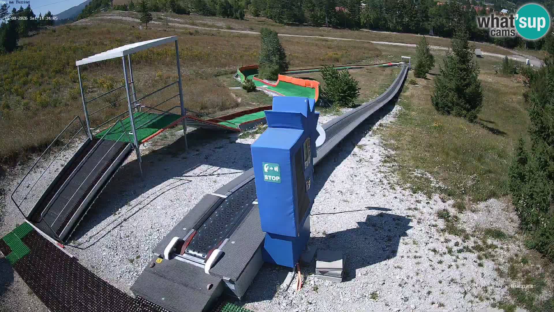 Live webcam Pista da slittino Fužine – Croazia