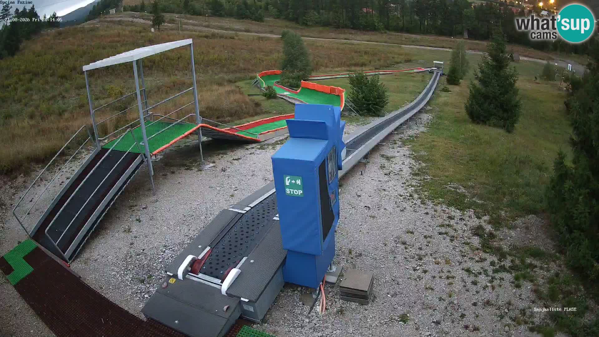 Live webcam Fužine toboggan run – Croatia