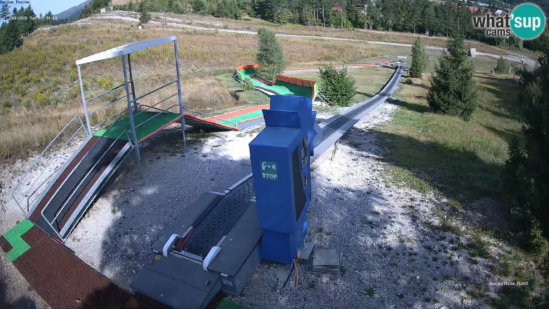 Live webcam Pista da slittino Fužine – Croazia