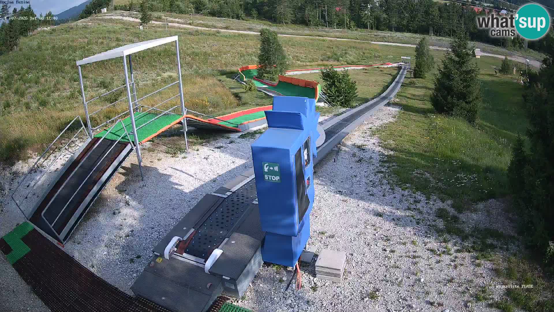 Live webcam Pista da slittino Fužine – Croazia