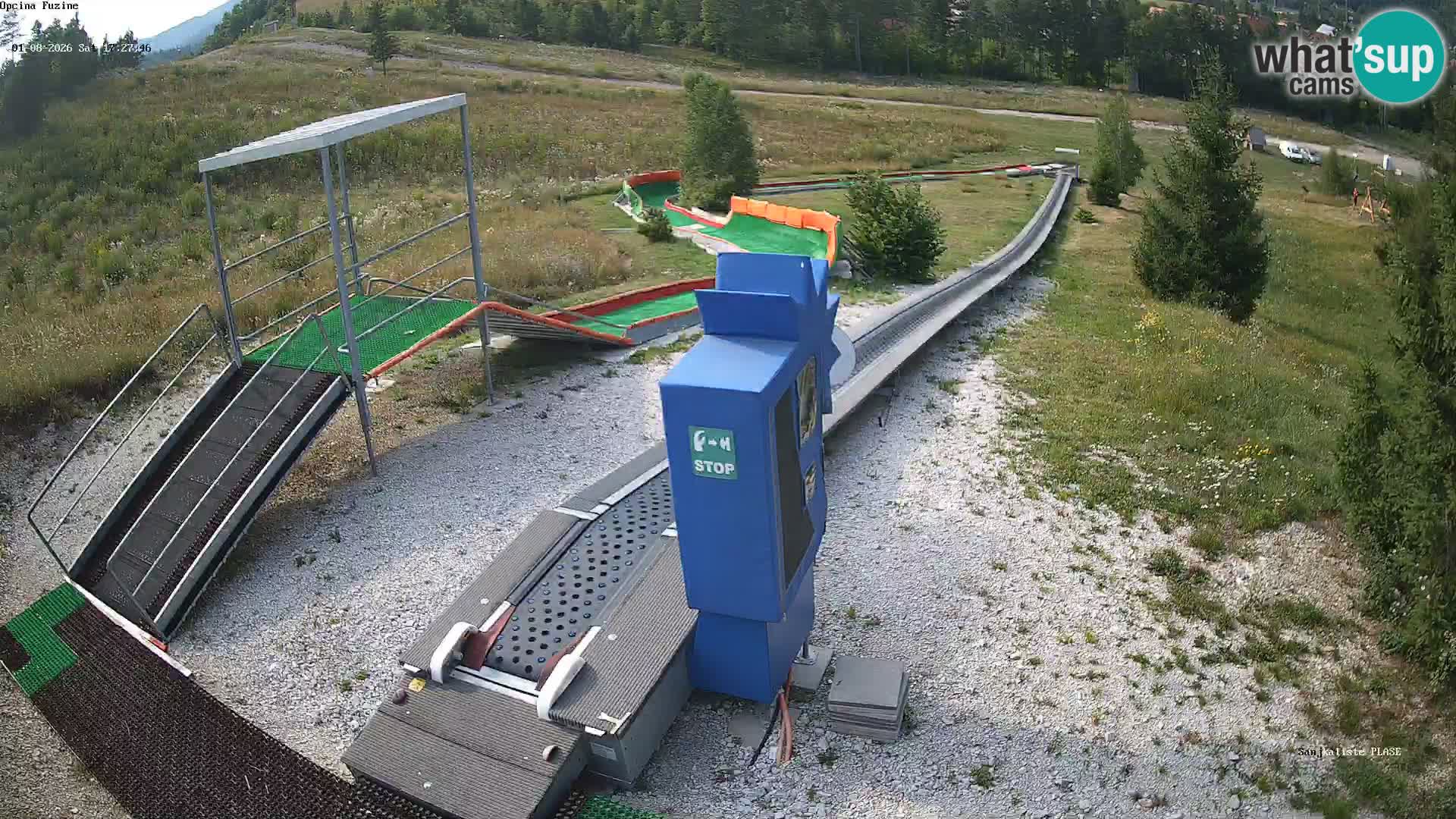 Live webcam Pista da slittino Fužine – Croazia